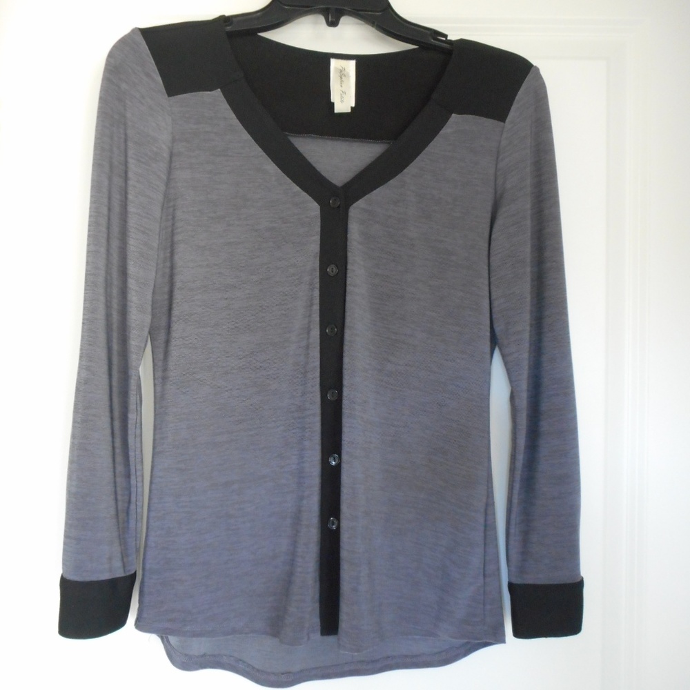 Ladies Blouse, PerSeption Petite, PM, Purpley-Gray